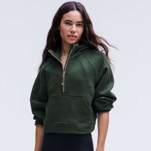 Lululemon Scuba Oversized Half-Zip Hoodie (XS/S) in Legacy Green/Gold